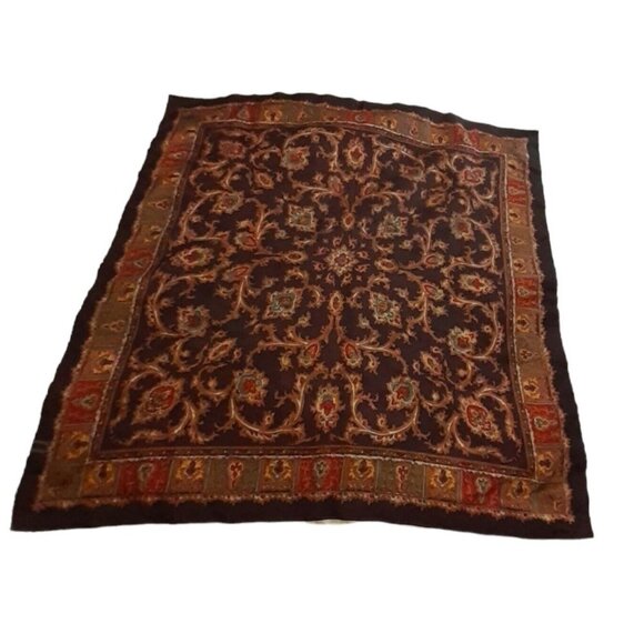 Regal Satin Scarf Hand Rolled Edge Pattern Paisley Style 31